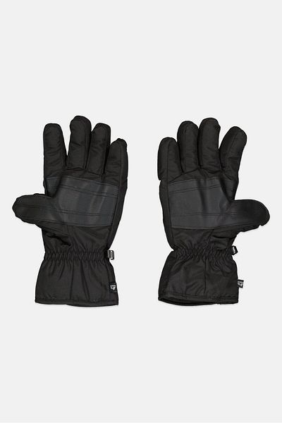 RBX Men 1 Pair Textured Ski Gloves, Black