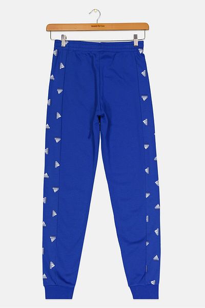 adidas Kids Girl Brand Logo Outdoor Jogger Pants, Royal Blue