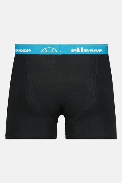 Ellesse شورت رجالي بشعار العلامة التجارية، 3 قطع، أسود