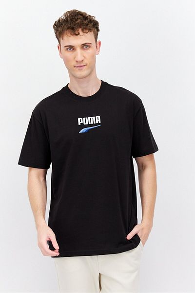Puma Men Relaxed Fit Short Sleeve Outdoor T-Shirt, Black