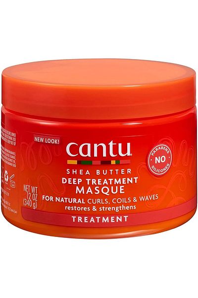 Cantu قناع لعلاج الشعر بعمق، عبوة زجاجية سعة 12 أونصة (عبوة واحدة)