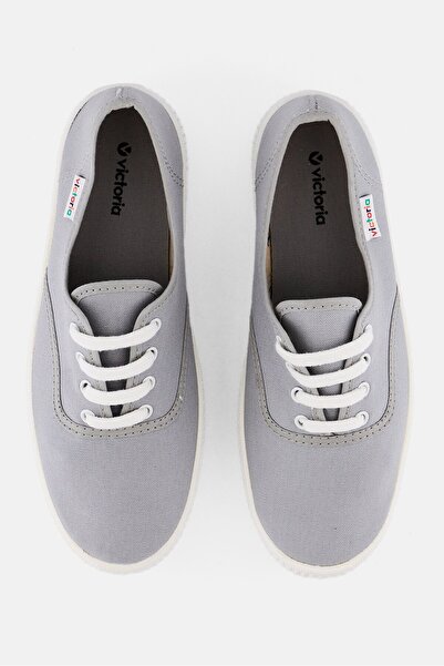 Victoria Women 1915 Doble Lona Lace Up Outdoor Shoes, Grey