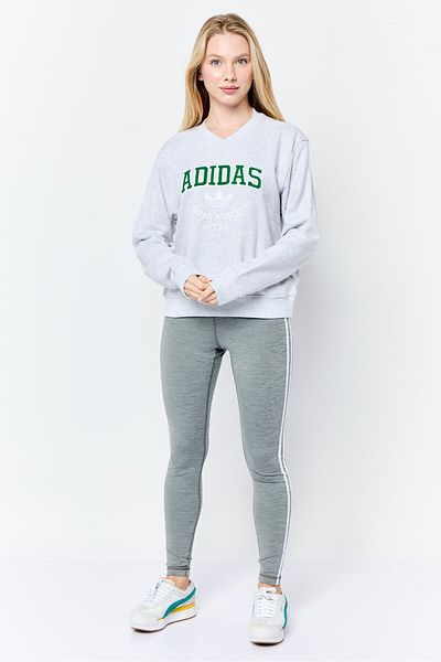 adidas Women Sportswear Fit Long Sleeve Outdoor Sweatshirt, Grey