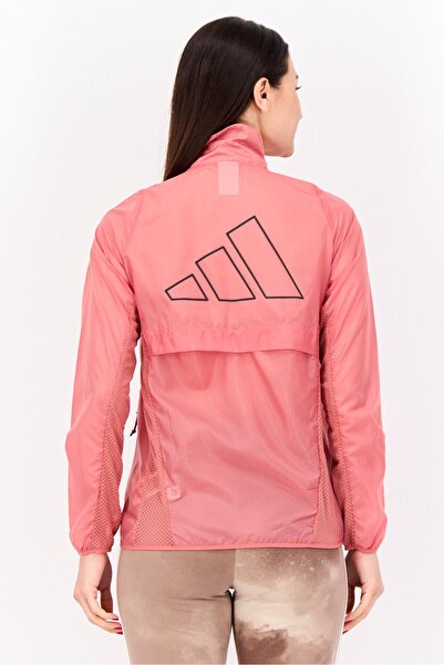 adidas Women Sportswear Fit Long Sleeve Running Jackets, Old Rose