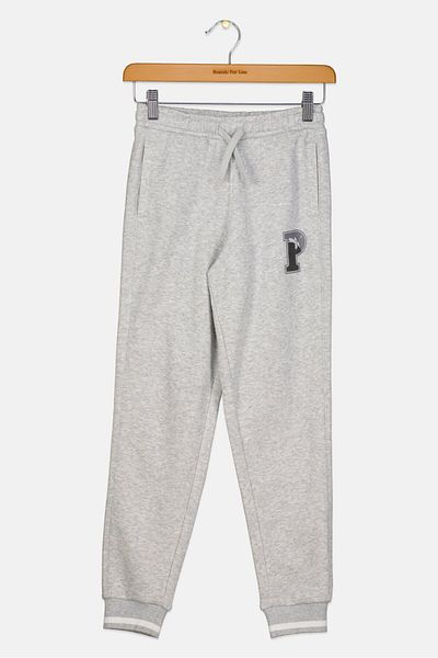 Puma Kids Girl Heather Outdoor Sweatpants, Light Grey
