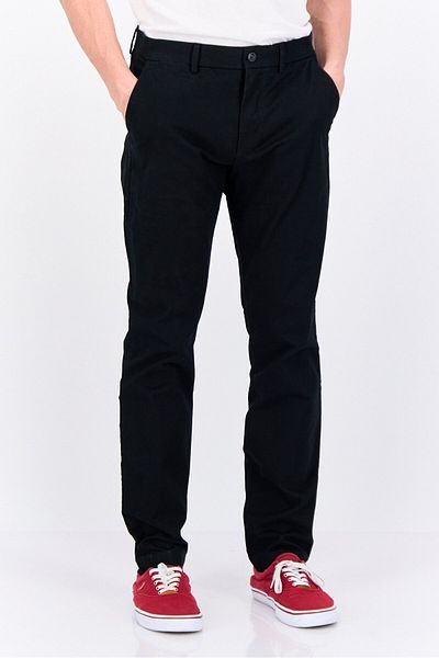 GAP Men Skinny Fit Plain Chino Pants, Black