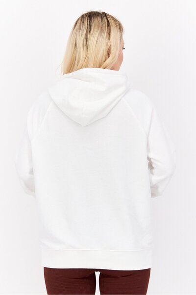 Champion Women Sportswear Fit Long Sleeve Outdoor Sweatshirt, White