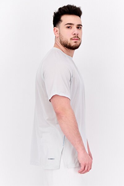 Asics Men Regular Fit Short Sleeve Training T-Shirt, Light Grey