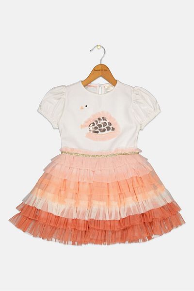 Miss Kids Girl Sequin Pleated Dress, Multicolor