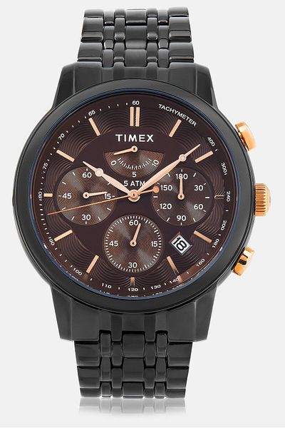Timex Men Tw2t64000 Chronograph Watch, Black