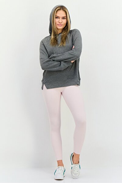 Hype Women Hooded Heather Sweatshirt, Grey