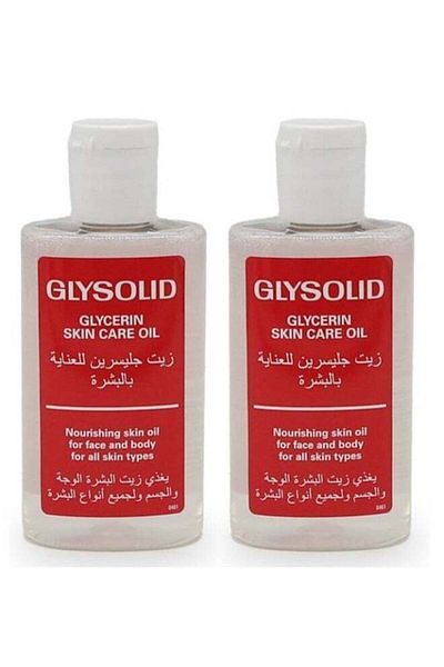GLYSOLID 2 Pcs Glysolid Glycerin Skin Care Oil 100ml