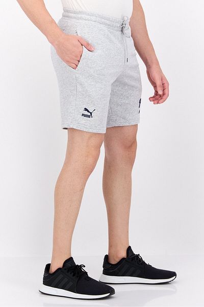Puma Men Sportswear Fit Brand Logo Training Shorts, Heather Grey