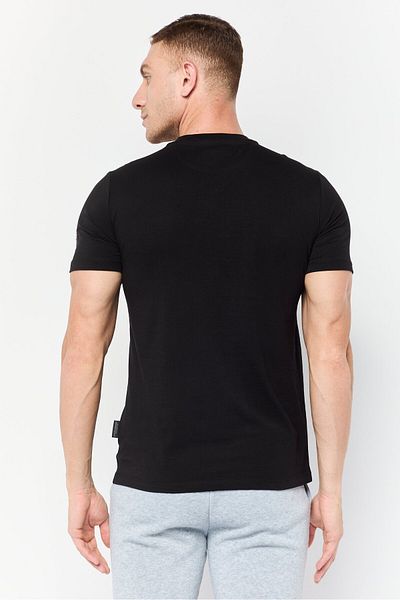 Lamborghini Men Sportswear Fit Short Sleeve Outdoor T-Shirt, Black