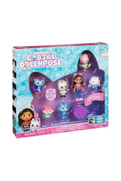 SPOR35 Kız Erkek Çocuk Oyuncak 64840 Gabbys Dollhouse Delüks 7li Figür Seti K...