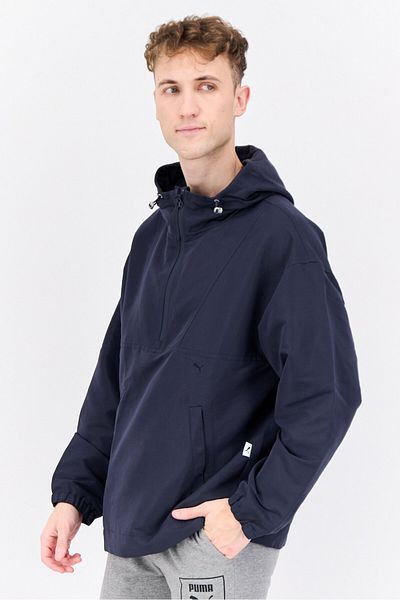 Puma Men Sportswear Fit Half Zip Outdoor Jacket, Persian Night