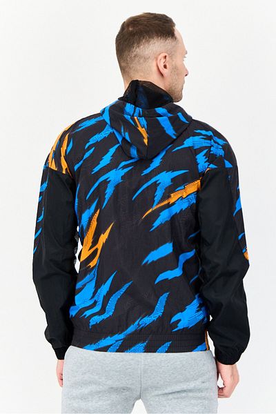 adidas Men Sportswear Fit Outdoor Trvl Tiger Camo Windbreaker, Multicolor