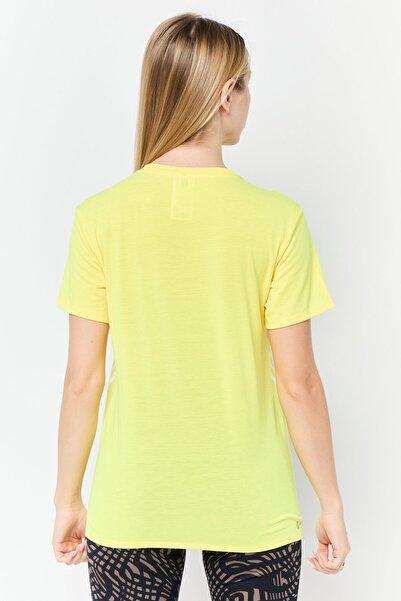 adidas Women Sportswear Fit Short Sleeves Training T-Shirt, Yellow