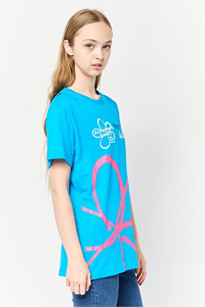 Regatta Women Crew Neck Short Sleeves Graphic Print T-Shirt, Blue