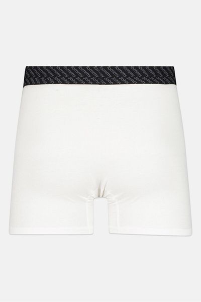 Tommy John Men 2 Pieces 4 Inseam Brand Logo Boxer Briefs, White