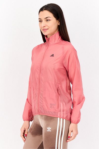 adidas Women Sportswear Fit Long Sleeve Running Jackets, Old Rose