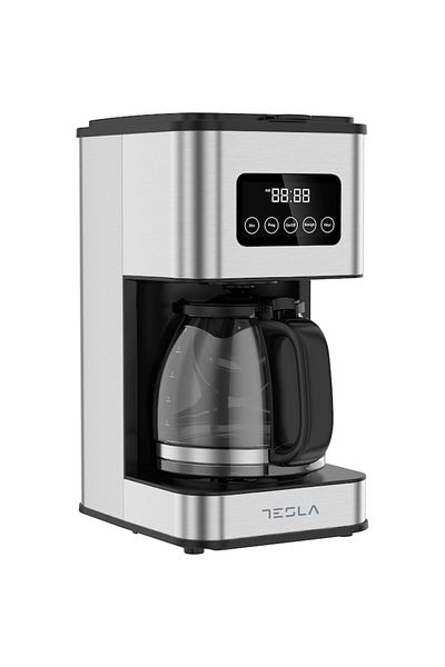 TESLA Digital coffee maker Tesla CMF201BX, 900W, 1.5 LDigital display, Stainless steel