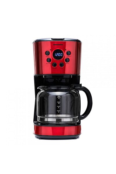 Heinner Heinner HCM-1500RDIX Digital Coffee Maker 900 W, 1.5 L, Timer, Led Display, BPA Free, Red/Black