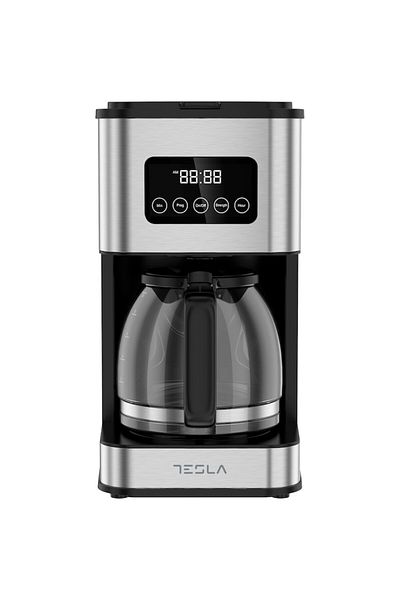 TESLA Digital coffee maker Tesla CMF201BX, 900W, 1.5 LDigital display, Stainless steel