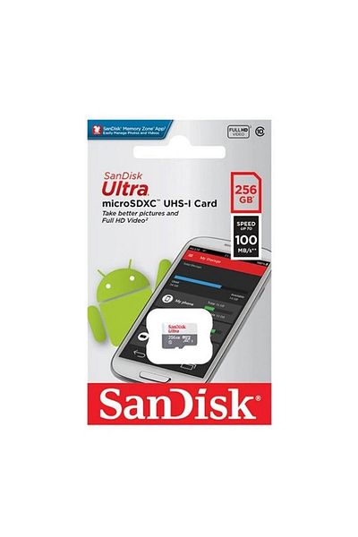 SanDisk Ultra 256Gb 100Mb/S Microsdxc Memory Card