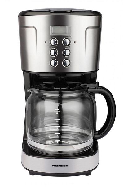 Heinner Digital coffee maker HCM-D915BKS Heinner900 W, 1.5 L, timer, Black/Stainless steel