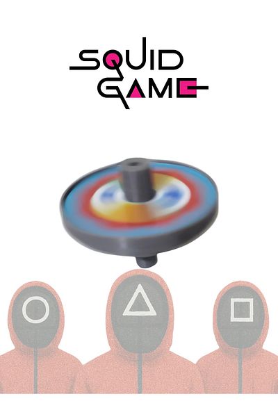 3D Stuff Squid Game Spinning Top Game - Plastic - Gift