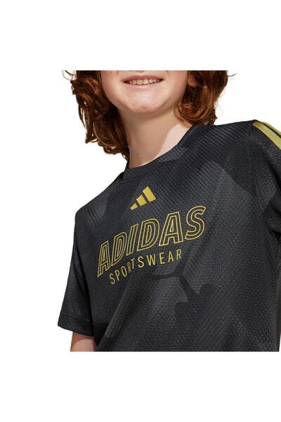 adidas Παιδικό μπλουζάκι Unisex Μαύρο T-shirt J HOT COF TEE JI6183