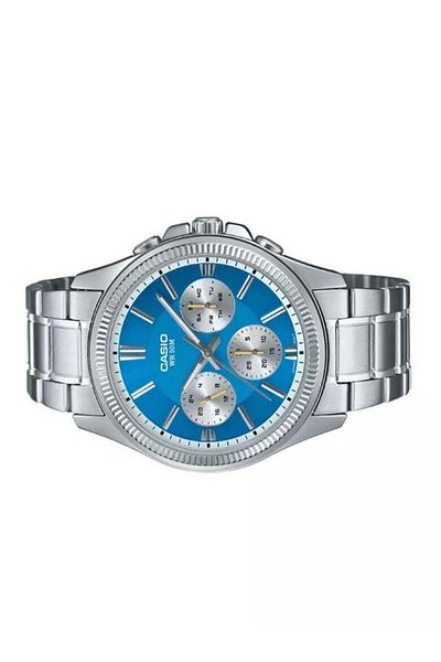 Casio Men's Analog Round Shape Stainless Steel Wrist Watch MTP-1375D-2A2VDF - 42 Mm