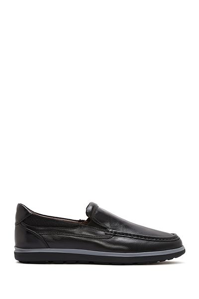 Derimod Men's Black Patent Leather Classic Loafer 25Sfd 602718
