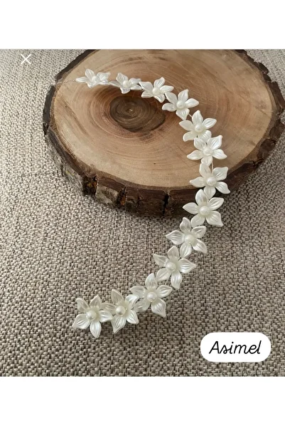 ASİMEL TASARIM Hair Accessory Promise Engagement Wedding Prom Graduation Daisy Design