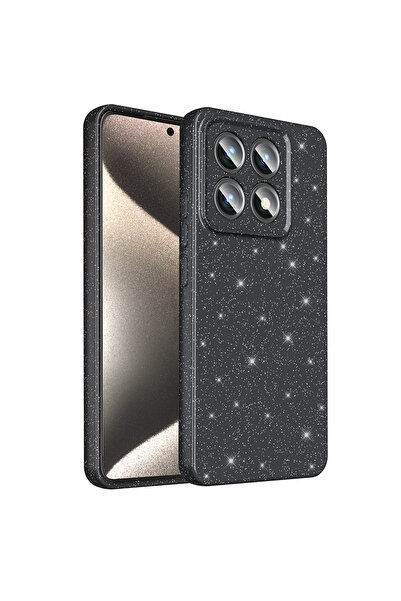 Rivor Xiaomi Mi 14T İçin Uyumlu Kılıf 3D Kamera Korumalı Simli Işıltılı Renkl...