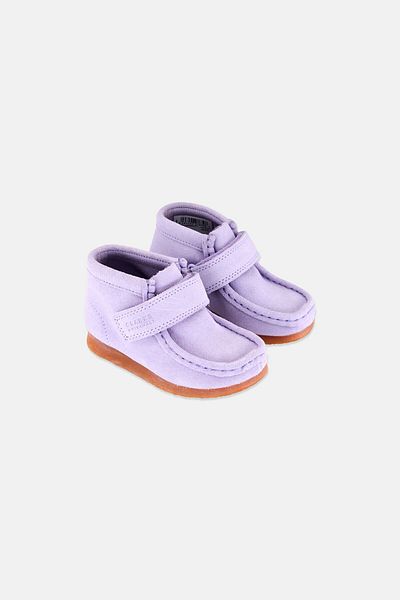 CLARKS Toddlers Girl Velcro Closure Casual Shoes, Lilac