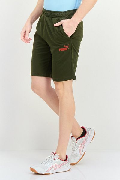 Puma شورت رجالي رياضي مناسب للأنشطة الخارجية برباط، باللون الأخضر