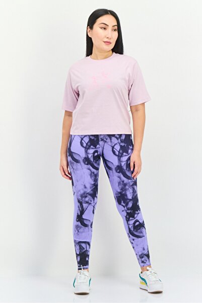 Puma Women Relaxed Fit Short Sleeves Outdoor Top, Lavender