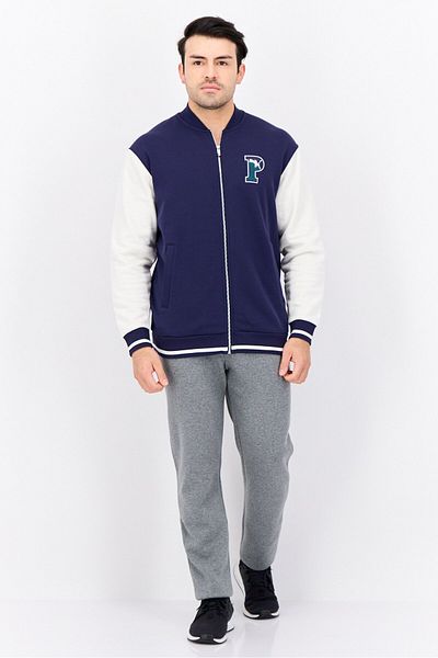Puma Men Sportswear Fit Long Sleeve Training Jacket, Navy/White