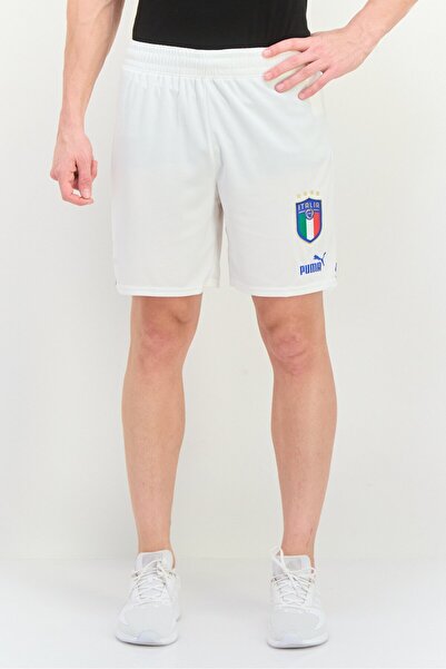 Puma شورت تدريب رياضي رجالي من Fit Italia، أبيض