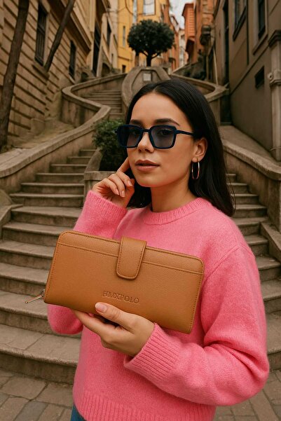 La'Graccia Hmx Polo Büyük Boy Kahverengi Cüzdan