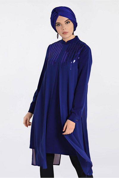 Alvina Παγιέτες Judge Collar Tunic 4200