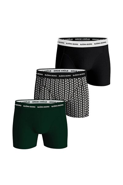 Björn Borg BJÖRN BORG Herren Boxershorts, 3er Pack - Cotton Stretch Boxer, Unterhose, Baumwolle