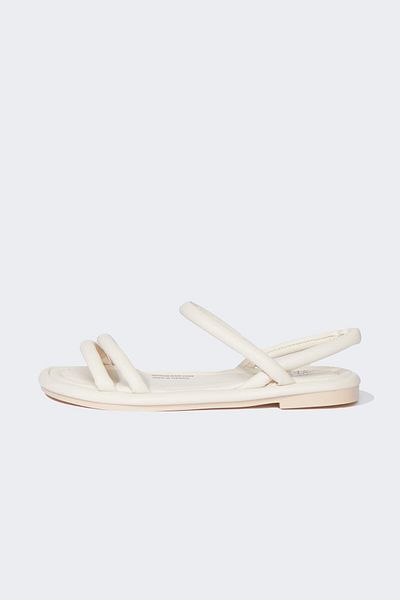 DeFacto Damen-Sandalen aus Kunstleder mit flacher Sohle D0765AX25HS