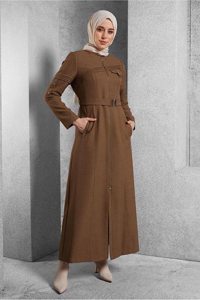 Alvina Παλτό με γιακά και ζώνη 10474