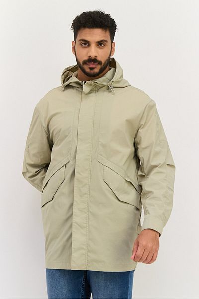 Selected Homme Men Solid Long Sleeve Soft Shell Jacket, Stone Grey