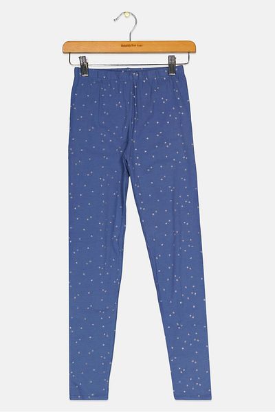 GAP Kids Girl Printed Pull On Leggings, Slate Blue