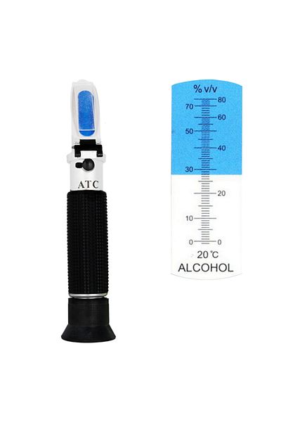 Choice Without Box Hand Held 0-80% Baijiu Alcohol Refractometer ATC Liquor Whisky Alcohol Tester Alcohol Co