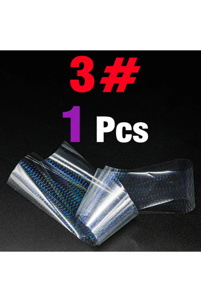 Choice رقائق نقل حراشف السمك ثلاثية الأبعاد مقاس 4 × 50 سم لتزيين الأظافر بنفسك، ملصقات فضية بالليزر، ختم ساخن